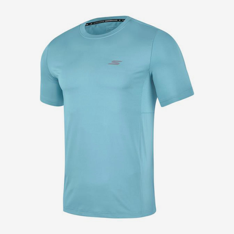 Skechers/斯凯奇正品当季新款男子透气休闲运动短袖T恤