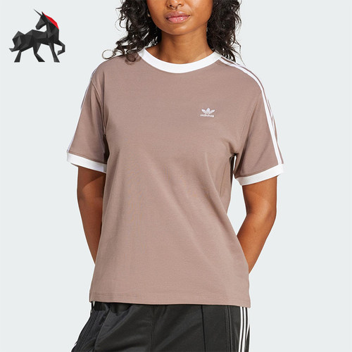 Adidas/阿迪达斯正品三叶草女士简约透气圆领运动短袖T恤JD4570