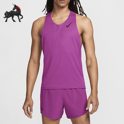 Nike/耐克正品Dri-FIT男士运动跑步透气比赛背心T恤FN4231-518