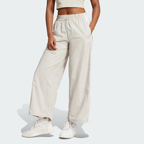 Adidas/阿迪达斯正品2025新款女士经典梭织直筒运动长裤JC8168