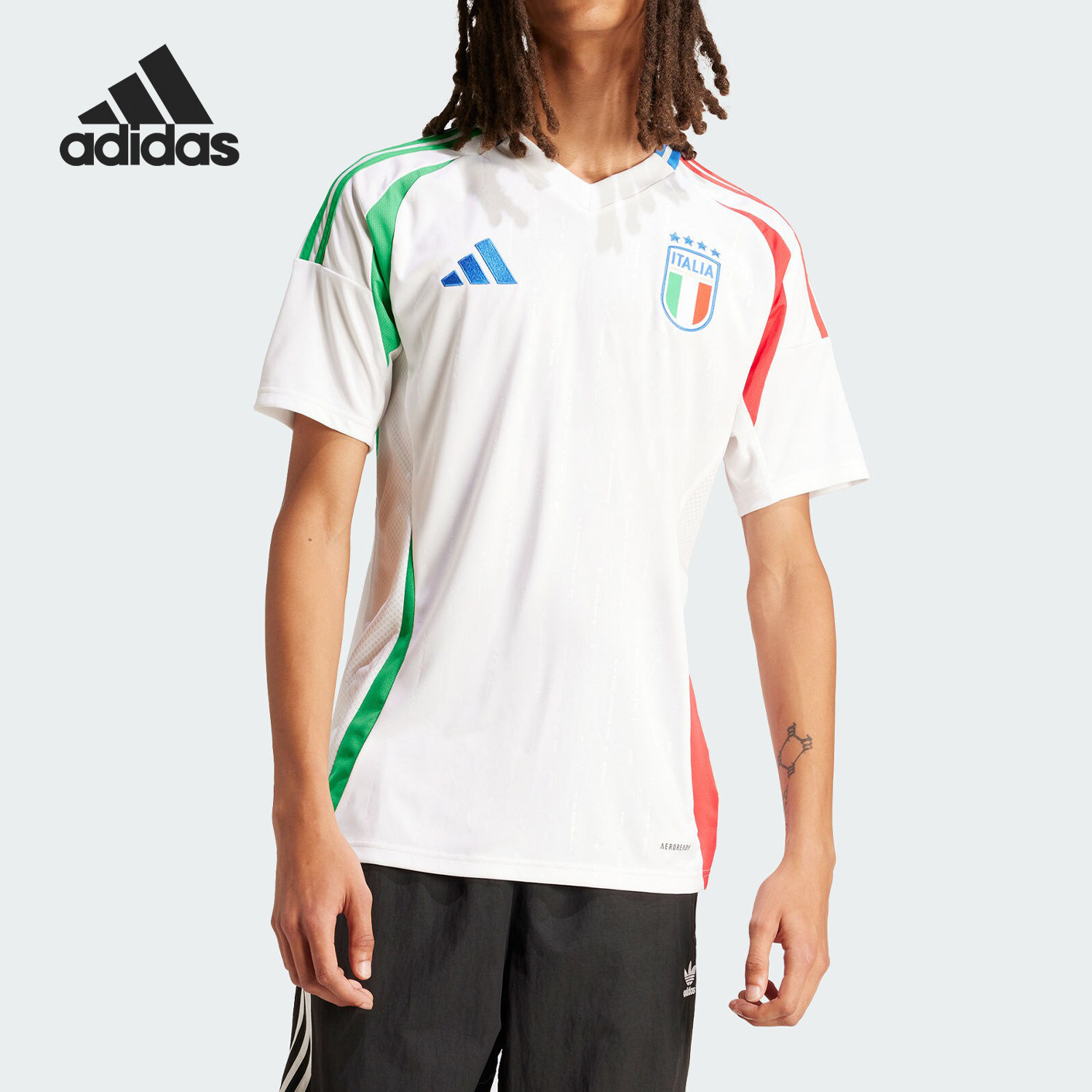Adidas/阿迪达斯官方正品FIGC A JSY男士足球运动短袖球衣IN0656,运动服/休闲服装,运动T恤,淘宝优惠券,粉丝福利购,淘宝优惠卷