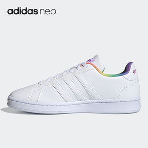 Adidas/阿迪达斯正品GRAND COURT 男女运动休闲板鞋小白鞋 H01054