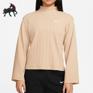 DM6400 Nike 卫衣 耐克正品 200 罗纹针织女子休闲宽松套头长袖