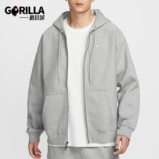 休闲拉链开襟连帽外套HV1085 Nike Swoosh男士 Solo 063 耐克正品