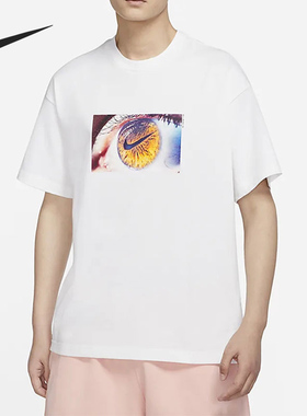 Nike/耐克正品男士图案Logo印花圆领休闲短袖T恤DX5832-100