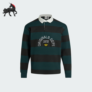 KF5068 Adidas 阿迪达斯正品 三叶草男士 宽松刺绣针织翻领POLO衫