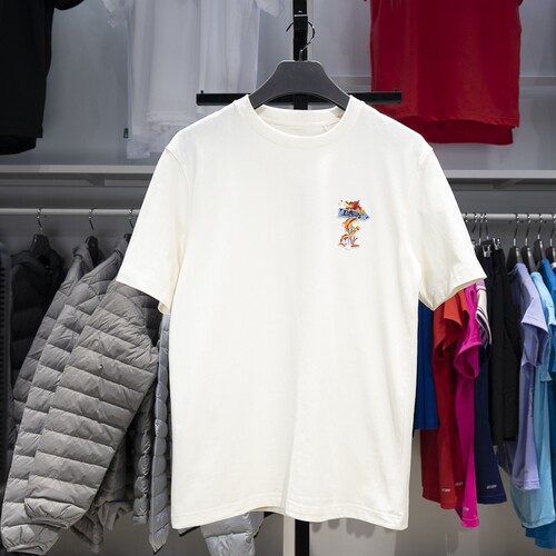 Lining/李宁正品2024新款男子简约休闲宽松圆领短袖T恤AHSU009-4