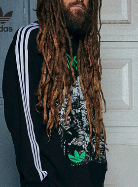 Adidas/阿迪达斯官方正品LONGLSEEVE KORN三叶草男士T恤IW7523