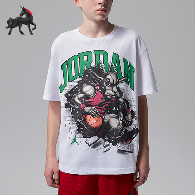 Nike/耐克正品Jordan The Goat 大童圆领经典短袖T恤IW8508-100
