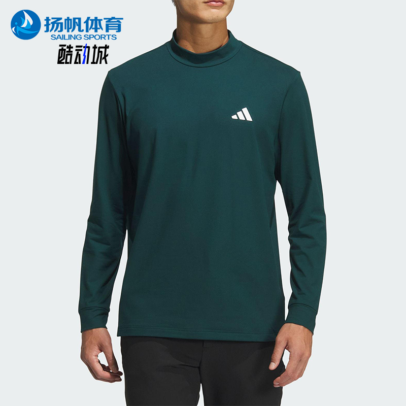 Adidas/阿迪达斯正品春秋男士运动保暖高尔夫复古长袖T恤JM0237