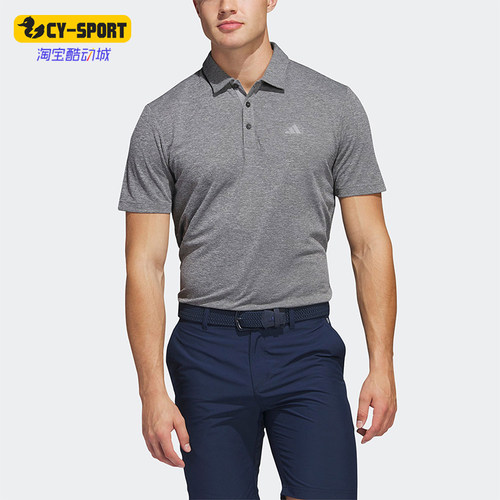 Adidas/阿迪达斯正品夏季男士透气印花运动休闲翻领POLO衫IA5449