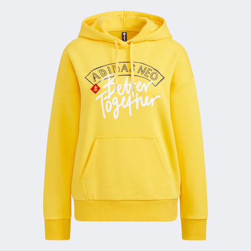 adidas阿迪达斯女卫衣套头连帽