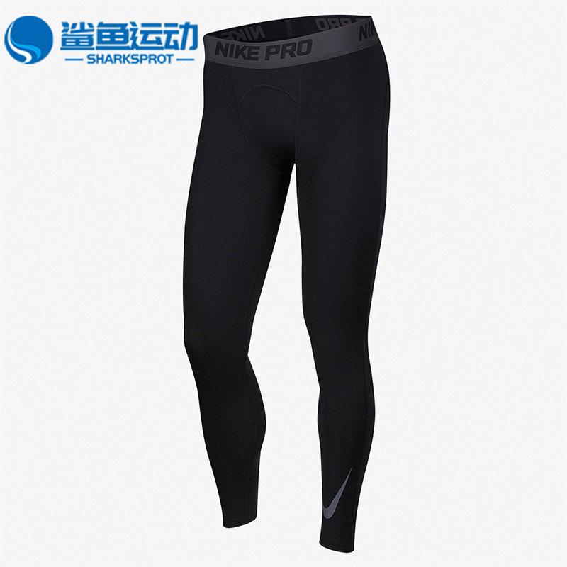 Nike/耐克正品时尚新款男子加绒保暖篮球训练紧身长裤 CZ4283-010
