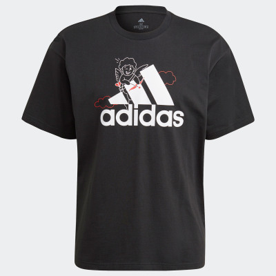 Adidas/阿迪达斯正品男子 新款丘比特休闲运动短袖T恤GV2911