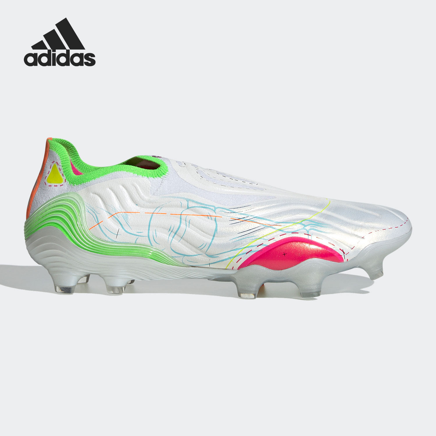 Adidas/阿迪达斯正品袋鼠皮男子FG长钉草地运动足球鞋 H68120