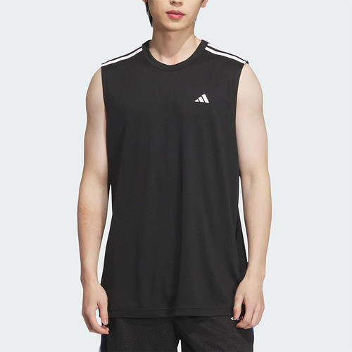Adidas/阿迪达斯正品2025夏季男士篮球经典运动无袖背心T恤KE5906