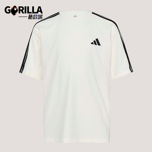 Adidas/阿迪达斯正品夏季儿童透气运动经典休闲亲肤短袖T恤KY8371
