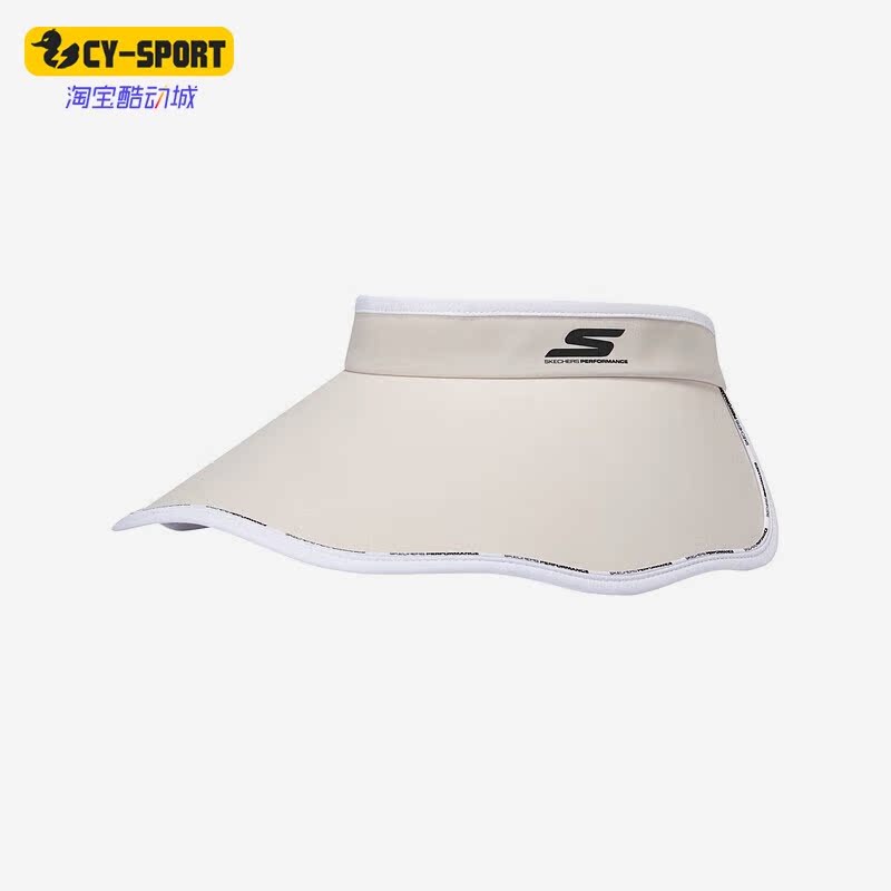 Skechers/斯凯奇正品夏季男女空顶大帽檐运动遮阳帽P223U018-004S