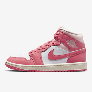 Nike/耐克正品Jordan 1 Mid 女子系带运动休闲鞋BQ6472-186