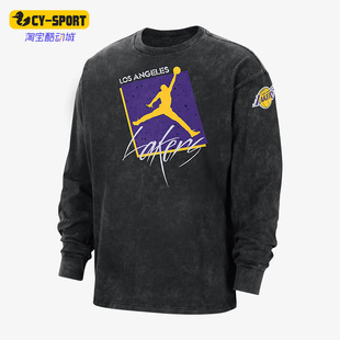 Jordan男子圆领套头印花长袖 Nike 耐克正品 Air 010 T恤DV5748