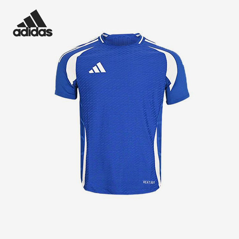 Adidas/阿迪达斯正品新款男蓝白色球类经典运动足球短袖T恤JW9909