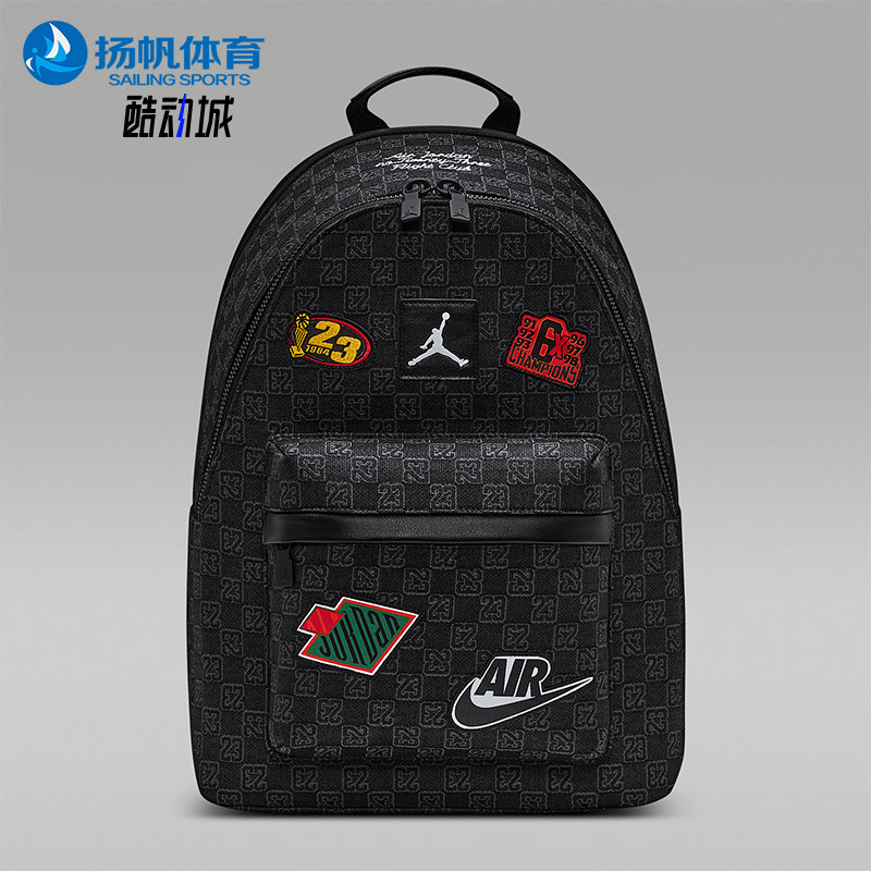 Nike/耐克正品JORDANMonogram新款男黑色经典双肩背包IQ3202-010