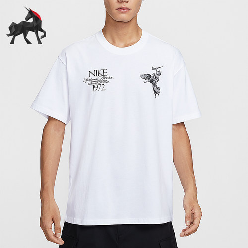 Nike/耐克正品2026年男士休闲日常轻便经典宽松上衣T恤HV0168-100