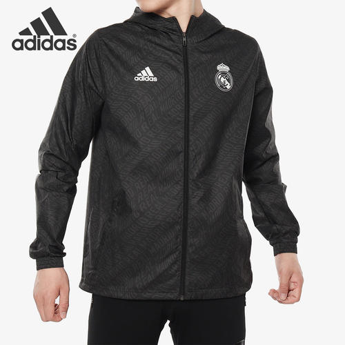 Adidas/阿迪达斯正品REAL WINDBREAKR男子休闲足球夹克外套DX9677