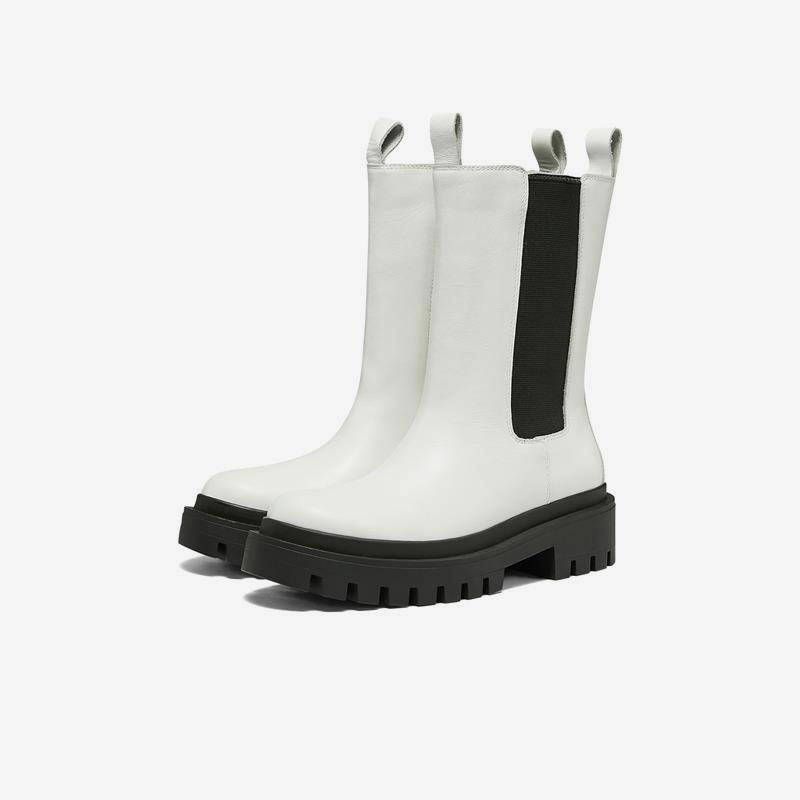Skechers/斯凯奇正品新款时尚女子厚底运动耐磨长款马丁靴