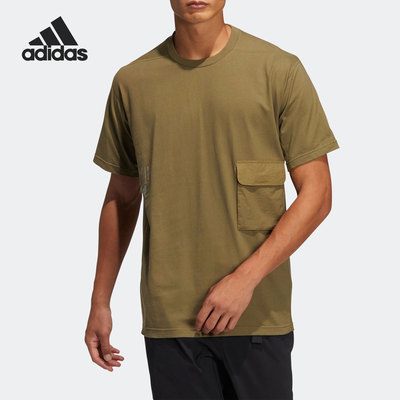阿迪达斯正品男子运动短袖