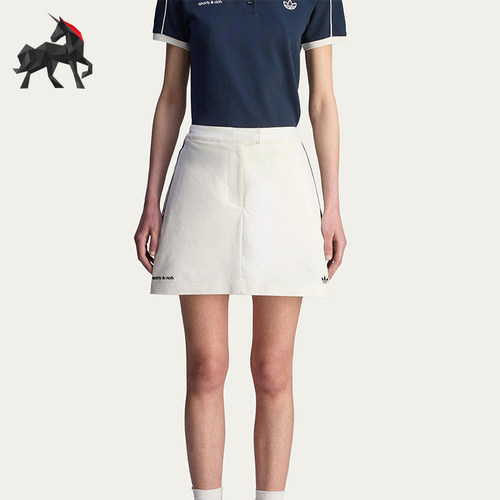 Adidas/阿迪达斯正品三叶草女士网球三条纹经典运动裙裤JL7194