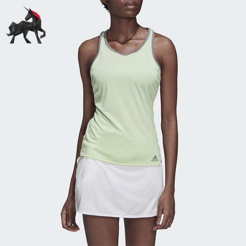 Adidas/阿迪达斯正品2025女士简约训练运动吸汗透气无袖T恤EC3650