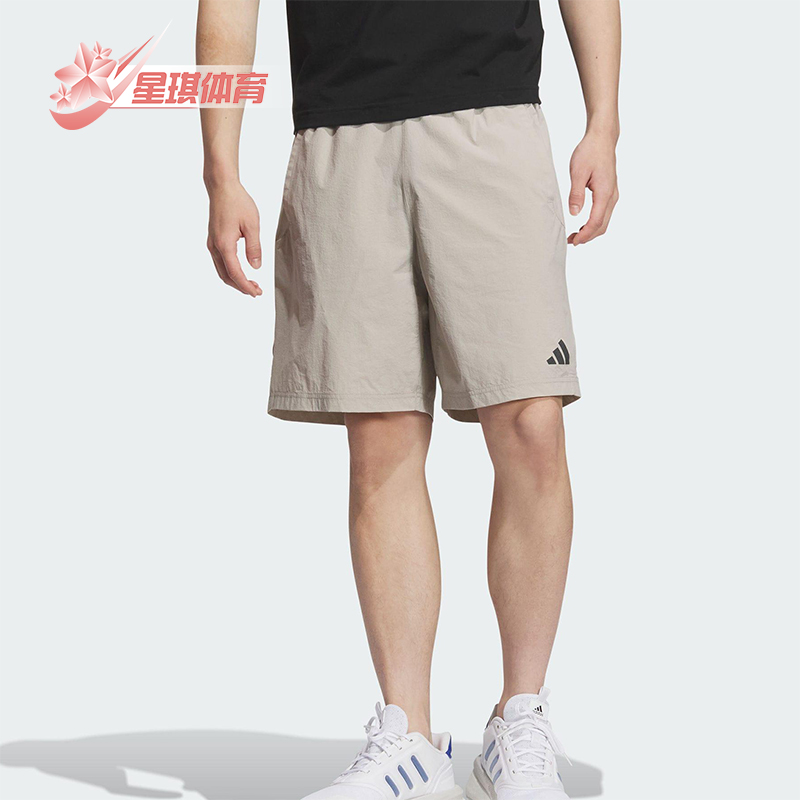 Adidas/阿迪达斯正品2025夏季款男士休闲宽松梭织透气短裤KB5180