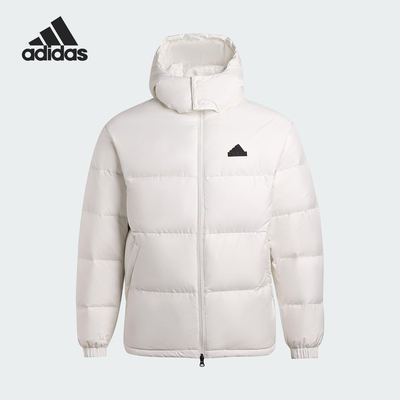 Adidas/阿迪达斯正品冬季男女连帽保暖宽松休闲羽绒服KH3421