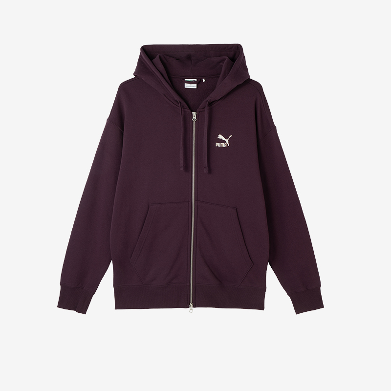 Puma/彪马正品时尚男女同款防风运动针织刺绣休闲连帽外套