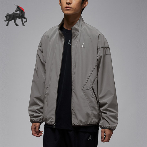 Nike/耐克正品JORDAN男士休闲立领印花梭织运动外套IF1878-095