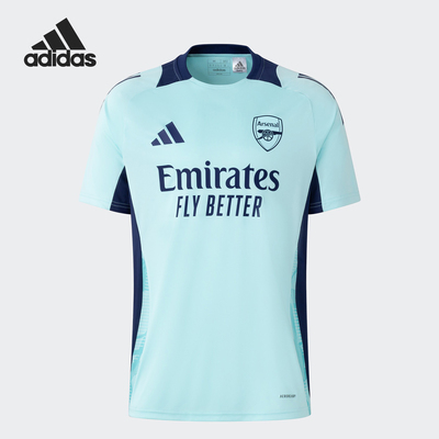 阿迪达斯男士运动训练足球短袖