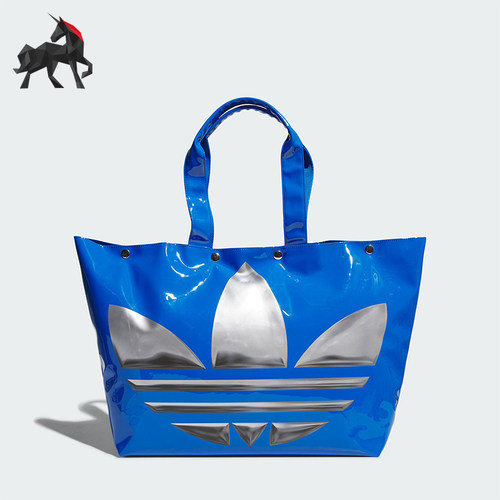 阿迪达斯女士时尚亮泽感运动挎包