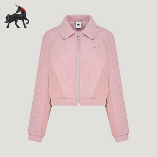 Adidas/阿迪达斯正品三叶草女士宽松短款长袖夹克外套KX3040