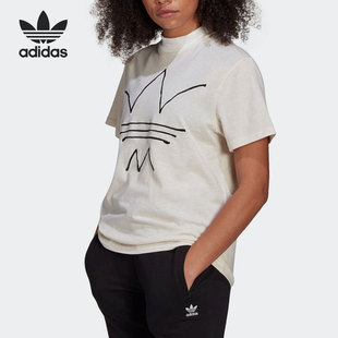 夏季 宽松个性 阿迪达斯正品 女子休闲运动短袖 T恤GN4352 TEE Adidas