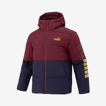 Puma/彪马官方正品2023冬季男士拼接保暖宽松耐穿羽绒服678720-22