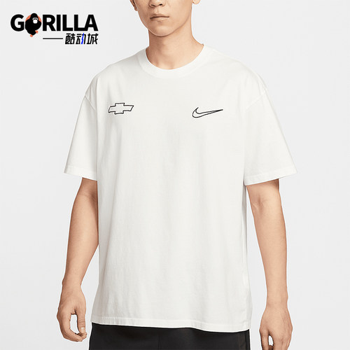 Nike/耐克正品Devin Booker男士宽松简约经典图案T恤HV6691-133