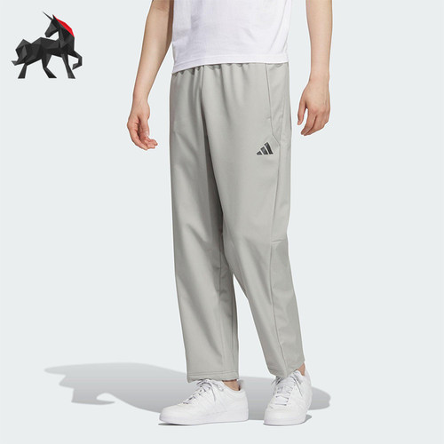 Adidas/阿迪达斯正品男士户外拒水直筒运动休闲梭织长裤KR8300