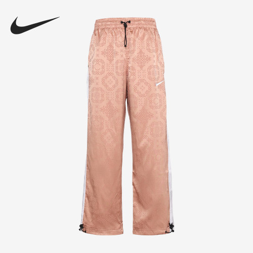 Nike/耐克正品春夏男士拼接丝绸抽绳直筒休闲运动长裤CT4088-605