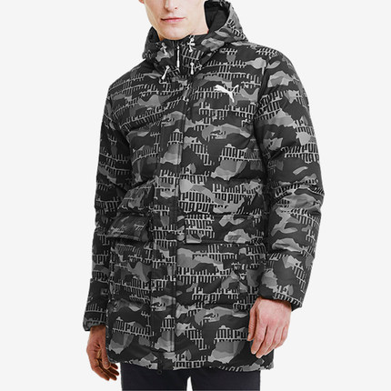 Puma/彪马官方正品新款男子时尚防风保暖连帽运动羽绒服585502-02