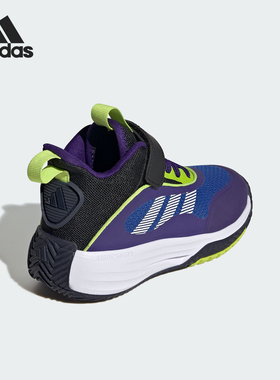Adidas/阿迪达斯官方正品新款儿童缓震运动中帮耐磨篮球鞋JQ3498