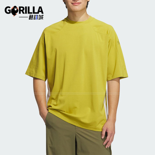 Adidas/阿迪达斯正品2025夏季新款男士经典透气户外短袖JZ8429
