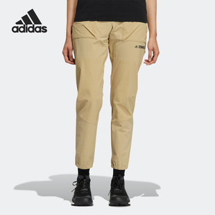新款 Adidas 阿迪达斯官方正品 秋季 HN1986 女子户外运动防风长裤