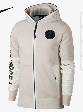 Nike/耐克正品运动AF1男子连帽训练防风拉链夹克外套 AJ0785-102