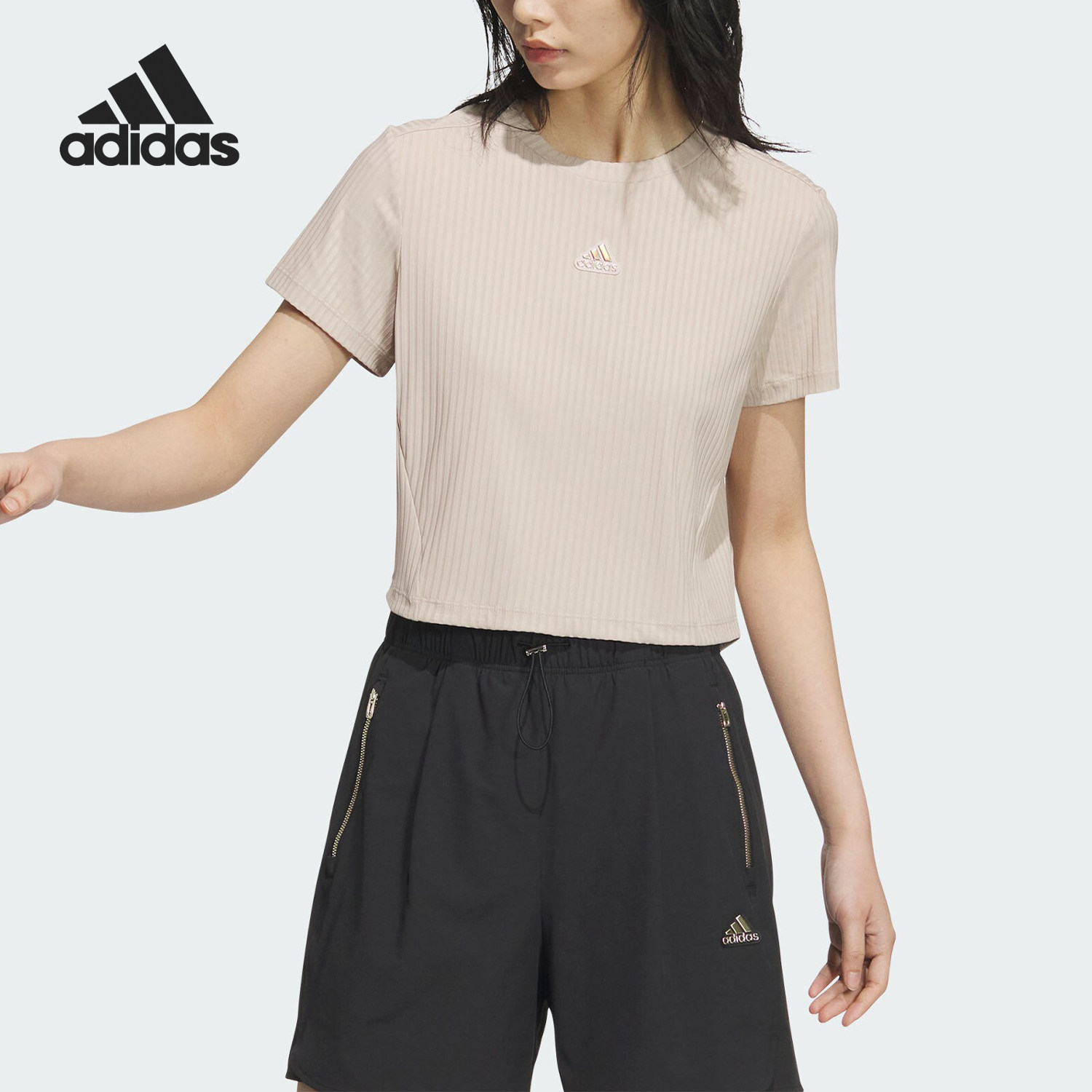 Adidas/阿迪达斯官方正品W MT TEE女士运动针织休闲短袖T恤JI9805,运动服/休闲服装,运动T恤,淘宝优惠券,粉丝福利购,淘宝优惠卷